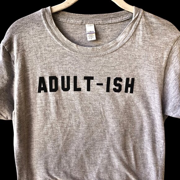 Gray T-Shirt ADULT-ISH Womens XL by Tultex - Picture 7 of 7